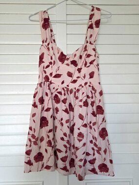 Dynamite - Blush floral midi dress